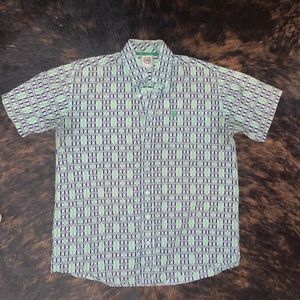 Men’s Medium Cinch Short Sleeve Button Up Shirt